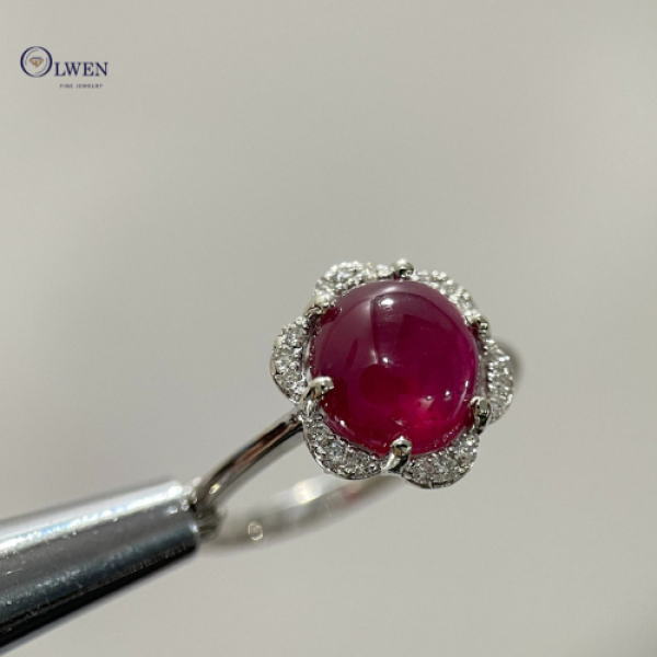 NHẪN RUBY KIM CƯƠNG OW9