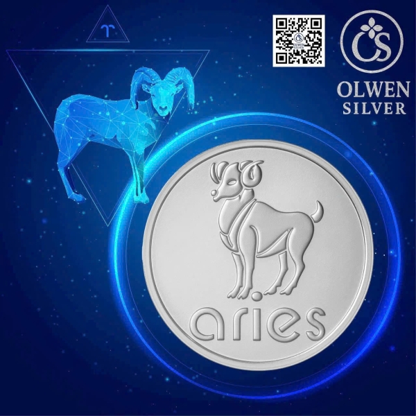 Bạc Coin 12 Cung hoàng đạo - Bạch Dương (Aries)