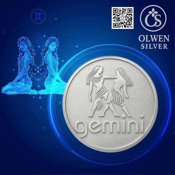 Bạc Coin 12 Cung hoàng đạo - Song Tử (Gemini)