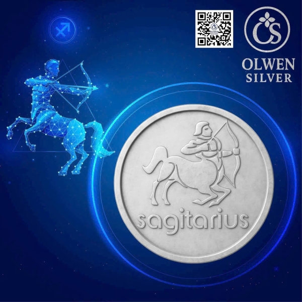 Bạc Coin 12 Cung hoàng đạo - Nhân Mã (Sagittarius)